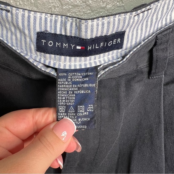 Navy Blue Tommy Hilfiger Cotton Dress Shorts - Picture 6 of 10